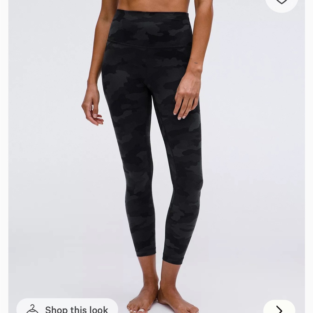 lululemon athletica Black Camo Leggings